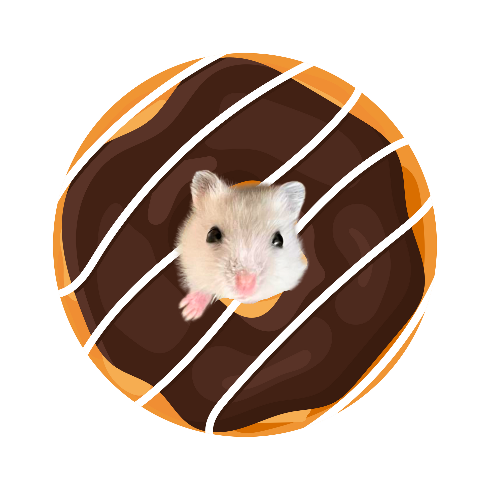 custom pet rug chocolate donut